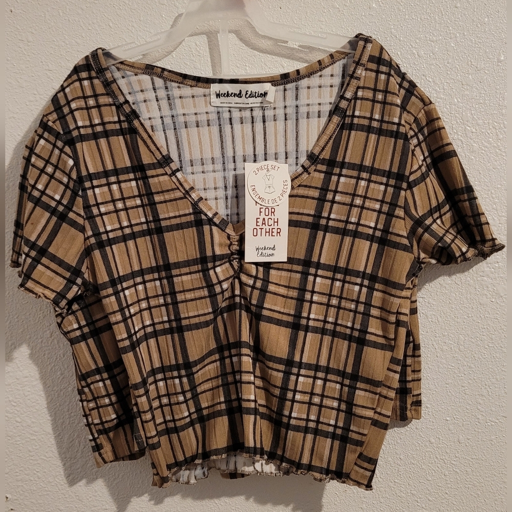 Charlotte Russe Plaid 2pc set